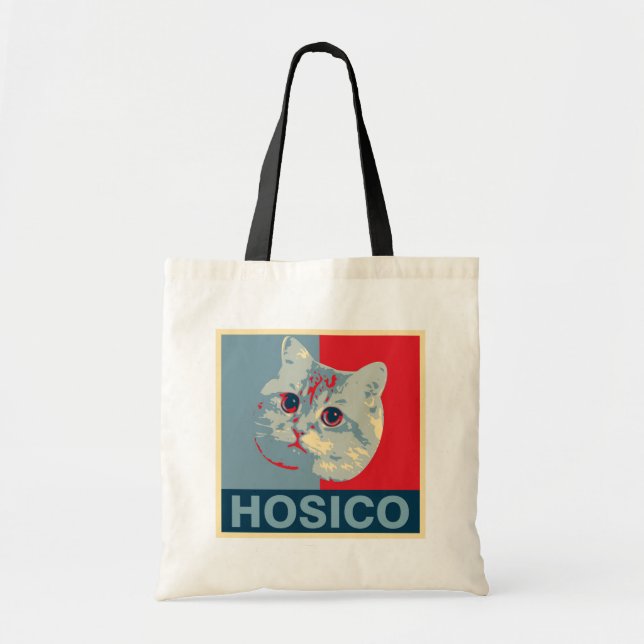 Hosico - Red Blue Illustration Tragetasche (Vorne)