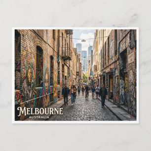 Hosier Lane Melbourne Australien Postkarte