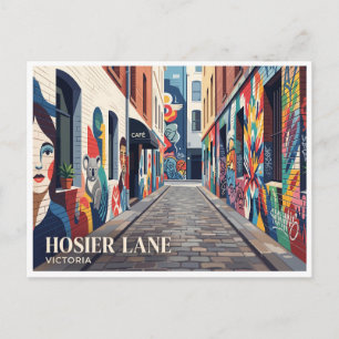 Hosier Lane Melbourne Australien Postkarte
