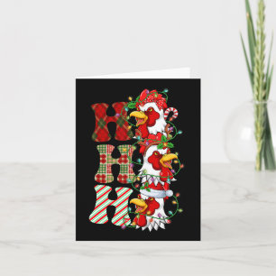 Hospho Chickens Weihnachtsmannmütze Rentier Frohe Karte