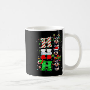 Hospho Schnauzer Dog Santa Elf Hat Reindeer Christ Kaffeetasse