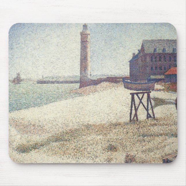 Hospice and Lighthouse, Honfleur von Georges Seura Mousepad (Vorne)