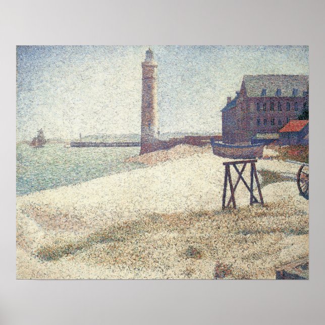 Hospice and Lighthouse, Honfleur von Georges Seura Poster (Vorne)