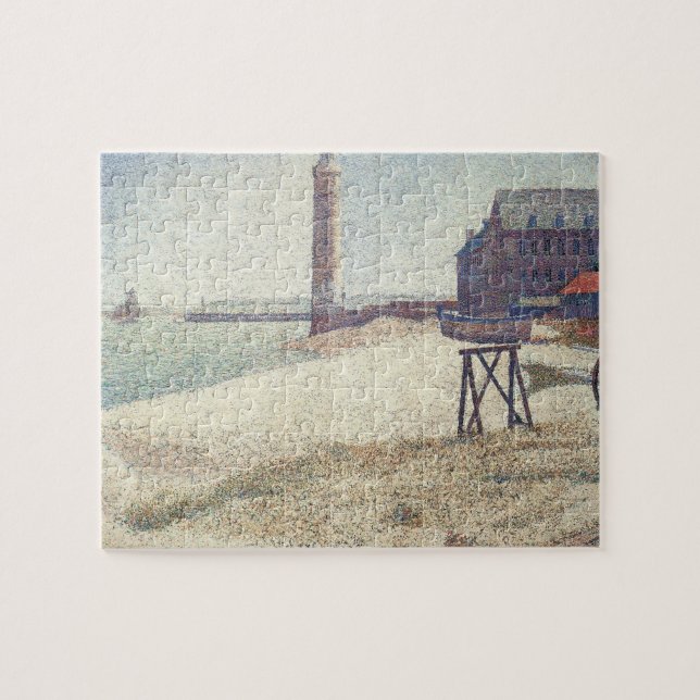 Hospice and Lighthouse, Honfleur von Georges Seura Puzzle (Horizontal)