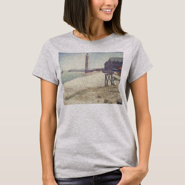 Hospice and Lighthouse, Honfleur von Georges Seura T-Shirt (Vorderseite)