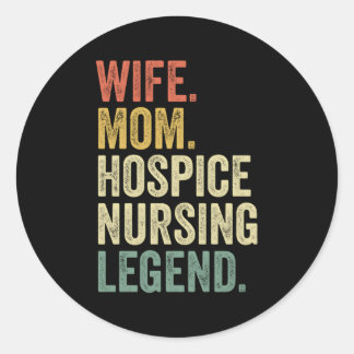 Hospice-Krankenschwester für die Hospice-Krankensc Runder Aufkleber