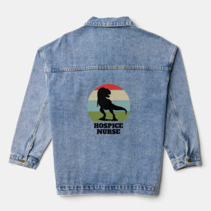Hospice Nurse Dinosaur Jeansjacke