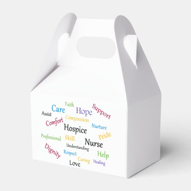 Hospice Nurse Gable Favor Box Geschenkschachtel (Vorderseite)