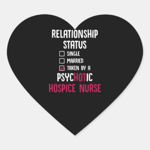 Hospice Nurse Hot Nursing RN Herz-Aufkleber