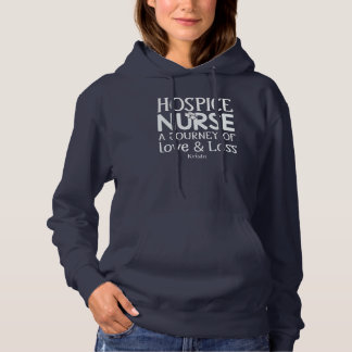 Hospice Nurse Personalisiert Navy Blue Hoodie