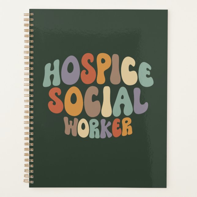 Hospice Social Worker Proud Karriereberuf Planer (Vorderseite)