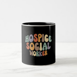 Hospice Social Worker Proud Karriereberuf Zweifarbige Tasse