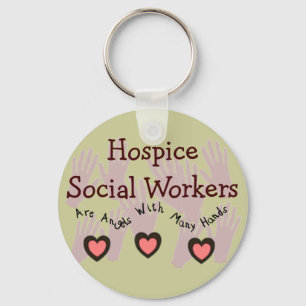 Hospice Social Workers "Angels With Many Hands" Schlüsselanhänger