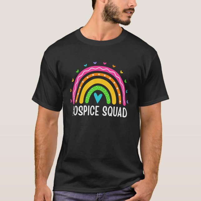 Hospice Squad Nurse Aide Nursing Rainbow Hospice C T-Shirt (Vorderseite)
