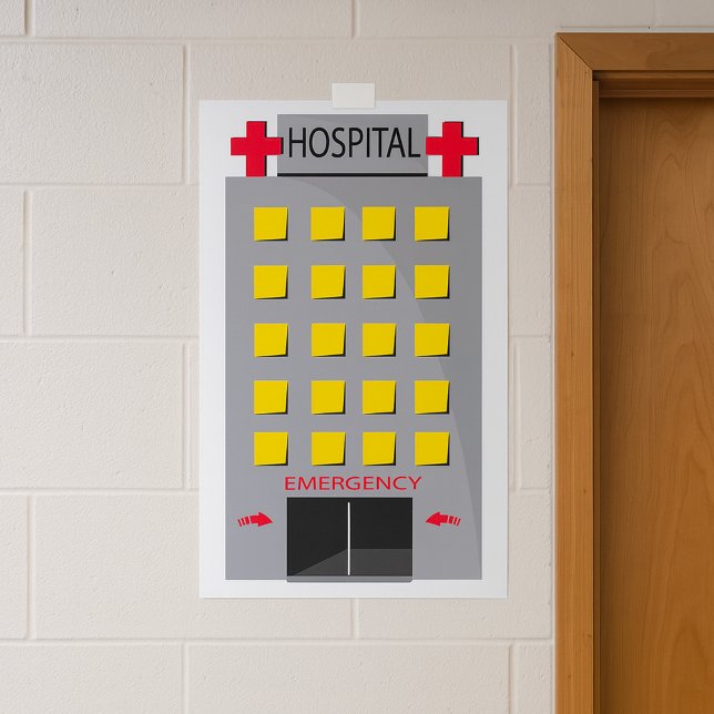 Hospital Building Emergency Entrance Poster (Von Creator hochgeladen)