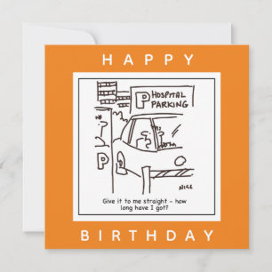 Hospital Car Parkplatz Parkplatz Cartoon Karte