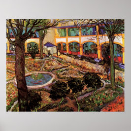 Hospital in Arles - Hof von Vincent van Gogh Poster