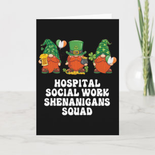 Hospital Sozialarbeit Gnome Sozialarbeiter St. Pat Karte