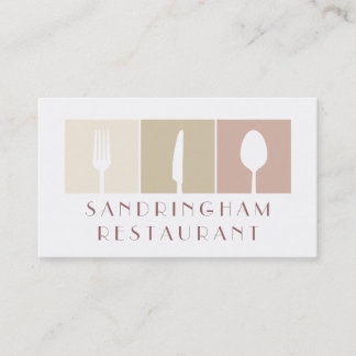 Hospitality Restaurant Cafe Business Card Visitenkarte