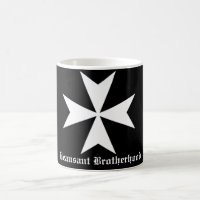 Hospitaller Beausant Bruderschafts-Schwarz-Tasse