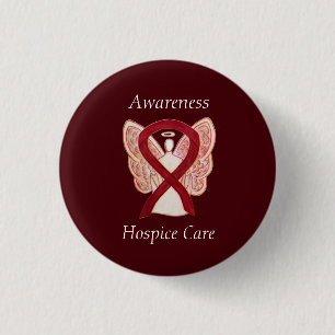 Hospitalpflege Engel Awareness Ribbon Buttone Button