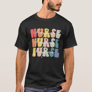 Hospiz-Krankenschwester Leben Groovy Hospiz-Kranke T-Shirt