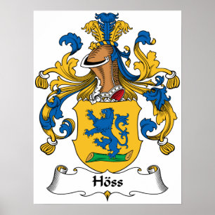 Hoss Familienwappen Poster