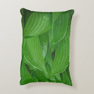 Hosta Blätter mit Raindrops Accent Pillow Dekokissen