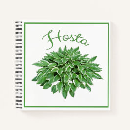 Hosta Design Square Spiral Notebook Notizbuch