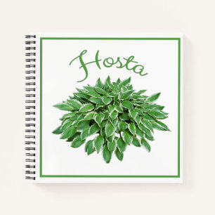 Hosta Design Square Spiral Notebook Notizbuch