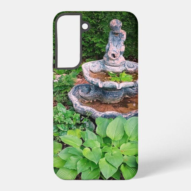 Hosta-Gartenstatue  Samsung Galaxy Hülle (Rückseite)