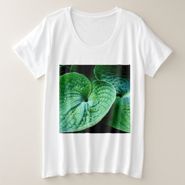 Hosta Heart Große Größe T-Shirt (Design vorne)