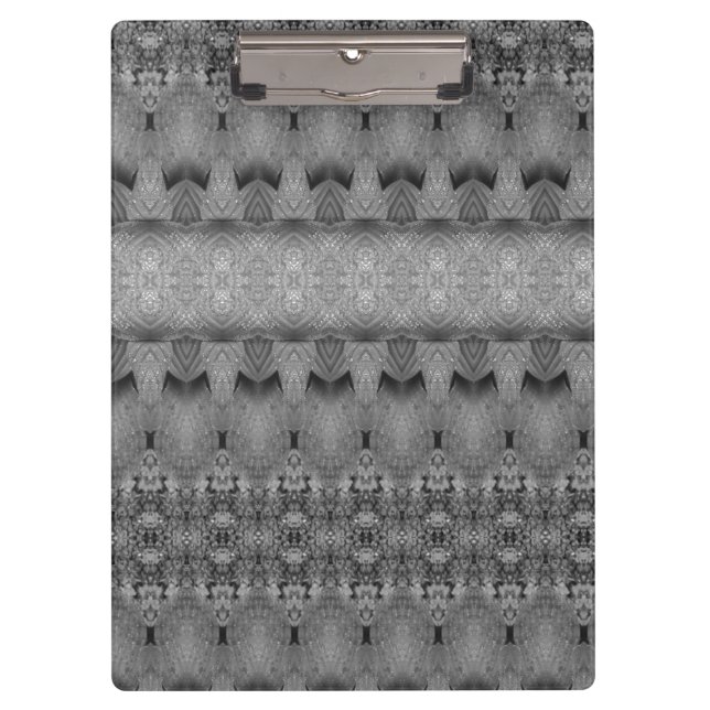 Hosta La Vista Too 9 B&W Klemmbrett (Vorderseite)