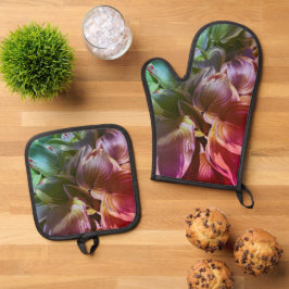 "Hostas" Ofenhandschuh & Topflappen-Set