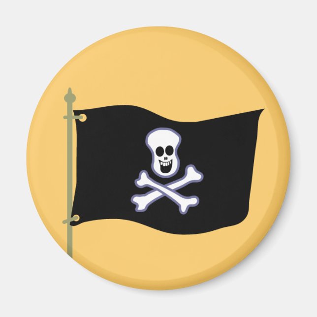 Hoste die Piratenflagge! Magnet (Vorne)