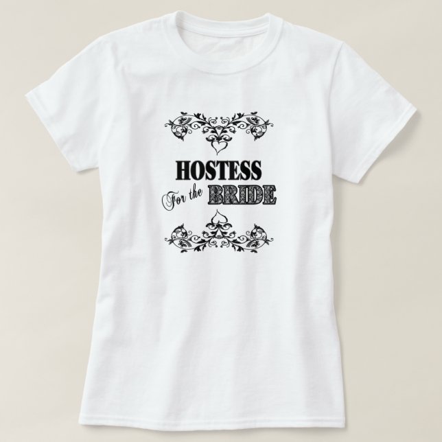 HOSTESS FÜR DIE BRAUT - BRAUTt-shirts T-Shirt (Design vorne)