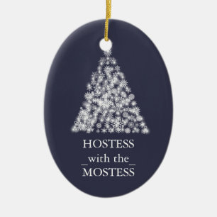 Hosteß mit dem Mostess Weihnachtsweihnachten Keramikornament