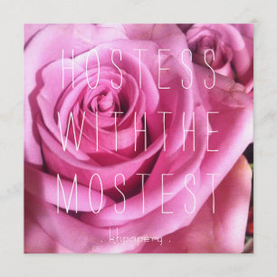 Hostess mit dem Mostest!Dankeskarte Dankeskarte