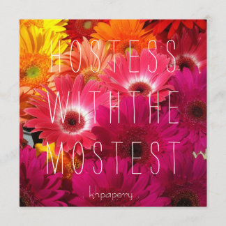 Hostess mit dem Mostest!Dankeskarte Dankeskarte