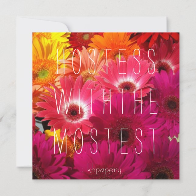 Hostess mit dem Mostest!Dankeskarte Dankeskarte (Vorderseite)