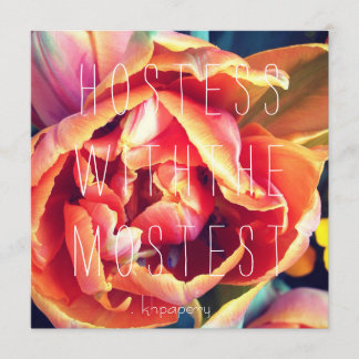 Hostess mit dem Mostest!Dankeskarte Einladung