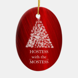 Hostess mit Mostess Weihnachten Keramik Ornament