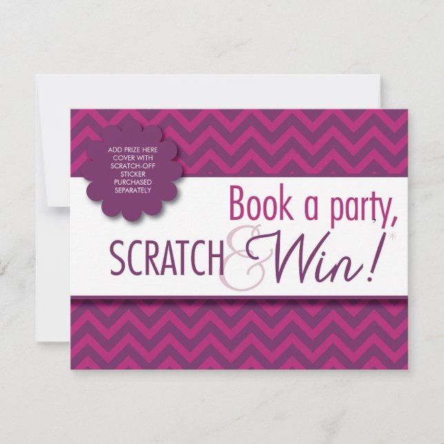 Hostess Scratcher Card mit Umschlag - FACEBOOK (Vorderseite)