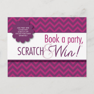 Hostess Scratcher/Instruktionen Postcard - IN-HOME Postkarte