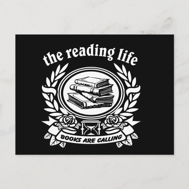 Hosting-Zeitplan für Book Club-Marker Postkarte (Vorderseite)