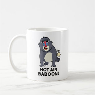 Hot Air Baboon Funny Farting Monkey Puff Kaffeetasse