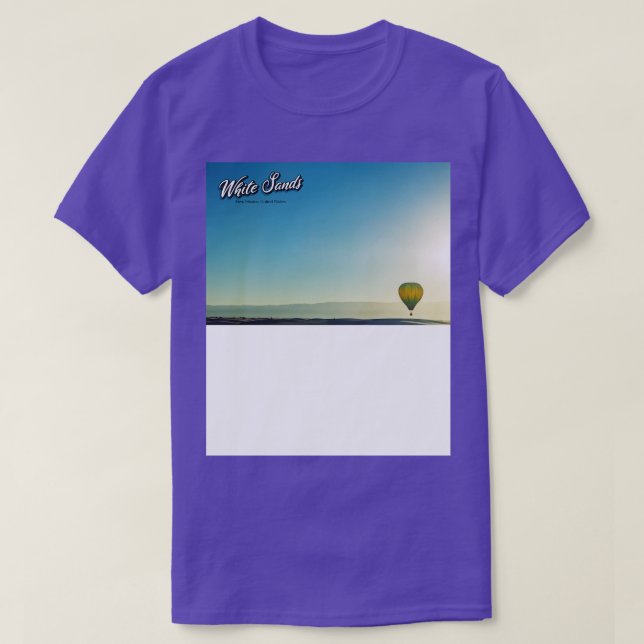 Hot-Air-Ballon mit weißem Sand 22 T-Shirt (Design vorne)