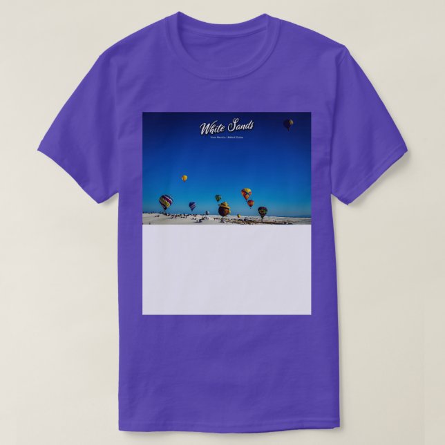 Hot-Air-Ballon mit weißem Sand 6 T-Shirt (Design vorne)