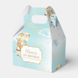 Hot Air Ballon Niedlicher Tiere Boy Geburtstagspar Geschenkschachtel