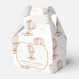 Hot Air Ballon Niedlicher Tiere Geburtstag Vielen  Geschenkschachtel